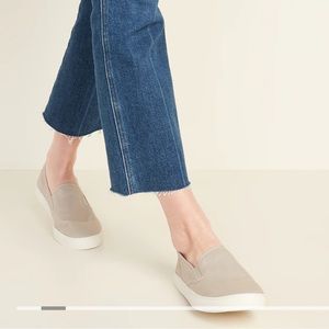 Taupe slip on sneaker